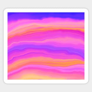 Pink purple abstract art Sticker